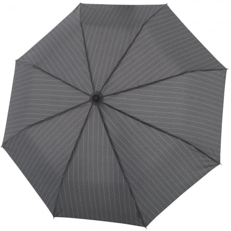 Складной зонт Fiber Magic Superstrong, серый в полоску купить с нанесением логотипа оптом на заказ в интернет-магазине Санкт-Петербург