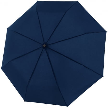 Складной зонт Fiber Magic Superstrong, темно-синий купить с нанесением логотипа оптом на заказ в интернет-магазине Санкт-Петербург