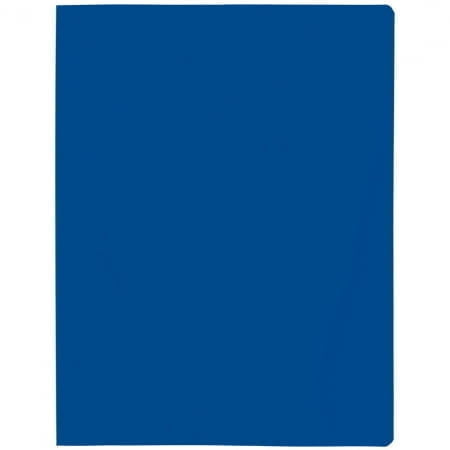 Папка с прижимом Expert, синяя купить с нанесением логотипа оптом на заказ в интернет-магазине Санкт-Петербург