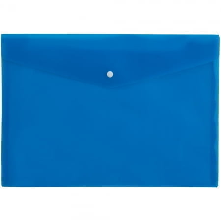 Папка-конверт Expert, синяя купить с нанесением логотипа оптом на заказ в интернет-магазине Санкт-Петербург