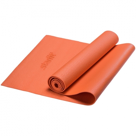 Коврик для йоги Calma, оранжевый купить с нанесением логотипа оптом на заказ в интернет-магазине Санкт-Петербург