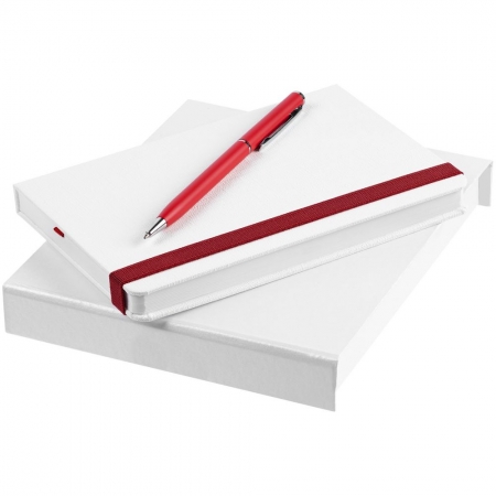Набор Tex Mini, белый с красным купить с нанесением логотипа оптом на заказ в интернет-магазине Санкт-Петербург