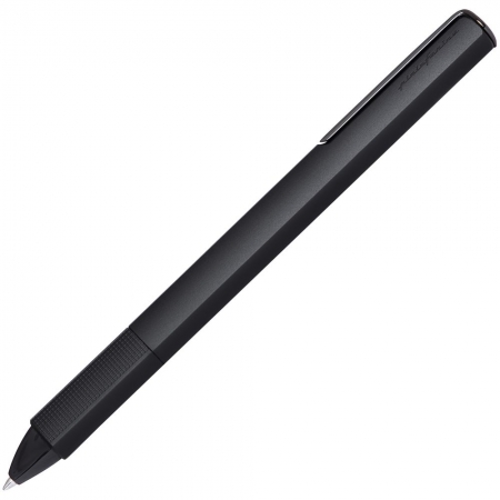 Ручка шариковая PF One, черная купить с нанесением логотипа оптом на заказ в интернет-магазине Санкт-Петербург