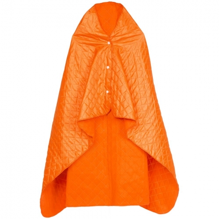 Плед-пончо для пикника SnapCoat, оранжевый купить с нанесением логотипа оптом на заказ в интернет-магазине Санкт-Петербург