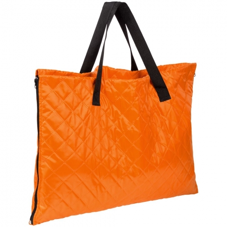 Плед-сумка для пикника Interflow, оранжевая купить с нанесением логотипа оптом на заказ в интернет-магазине Санкт-Петербург