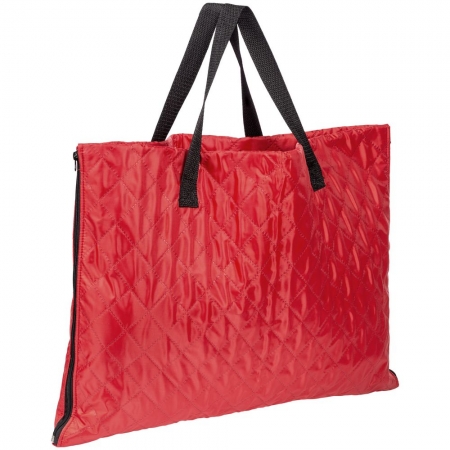 Плед-сумка для пикника Interflow, красная купить с нанесением логотипа оптом на заказ в интернет-магазине Санкт-Петербург