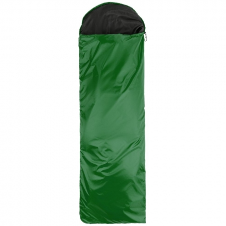 Спальный мешок Capsula, зеленый купить с нанесением логотипа оптом на заказ в интернет-магазине Санкт-Петербург