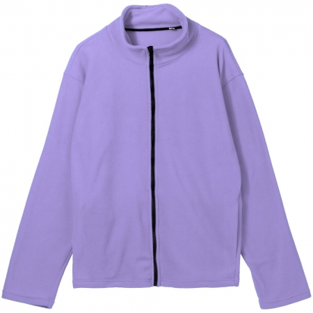 Куртка флисовая унисекс Manakin, сиреневая купить с нанесением логотипа оптом на заказ в интернет-магазине Санкт-Петербург