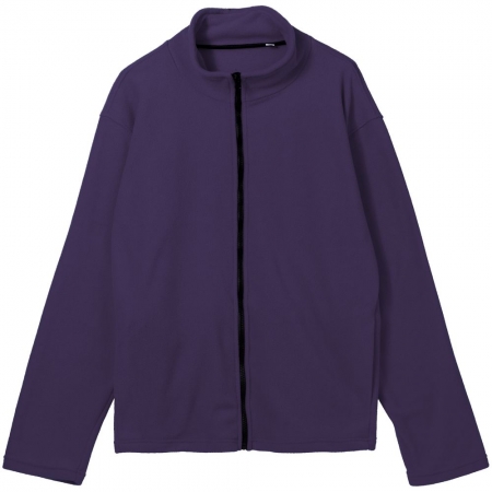 Куртка флисовая унисекс Manakin, фиолетовая купить с нанесением логотипа оптом на заказ в интернет-магазине Санкт-Петербург