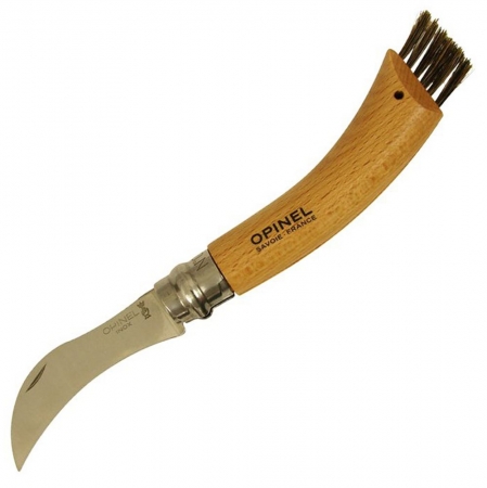 Нож грибника Opinel No 8, бук купить с нанесением логотипа оптом на заказ в Санкт-Петербург