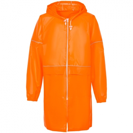 Дождевик со светоотражающими элементами Rainman Tourist Blink, оранжевый купить с нанесением логотипа оптом на заказ в интернет-магазине Санкт-Петербург