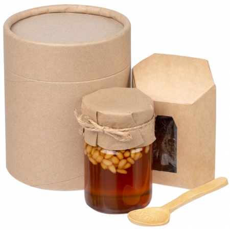 Набор Honey Fields, мед с кедровыми орехами купить с нанесением логотипа оптом на заказ в интернет-магазине Санкт-Петербург