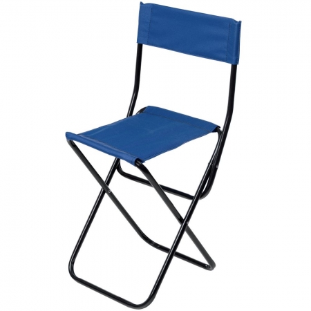Раскладной стул Foldi, синий купить с нанесением логотипа оптом на заказ в интернет-магазине Санкт-Петербург
