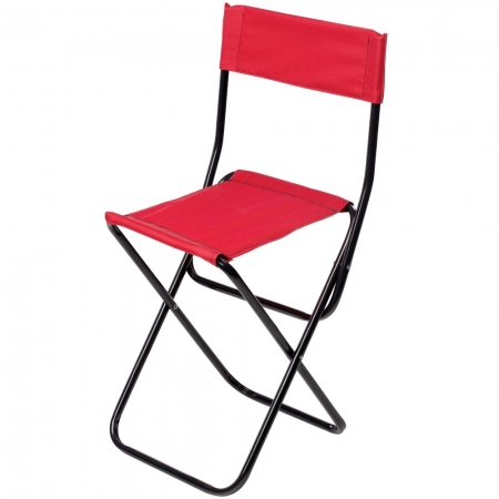 Раскладной стул Foldi, красный купить с нанесением логотипа оптом на заказ в интернет-магазине Санкт-Петербург