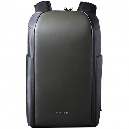 Рюкзак FlipPack, черный с зеленым купить с нанесением логотипа оптом на заказ в интернет-магазине Санкт-Петербург