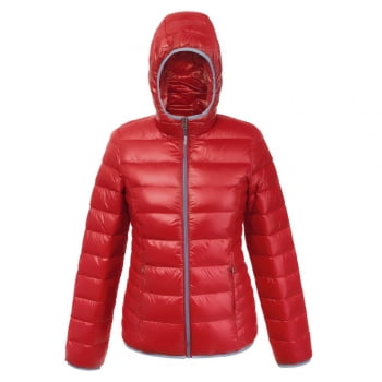 Куртка пуховая женская Tarner Lady, красная купить с нанесением логотипа оптом на заказ в интернет-магазине Санкт-Петербург