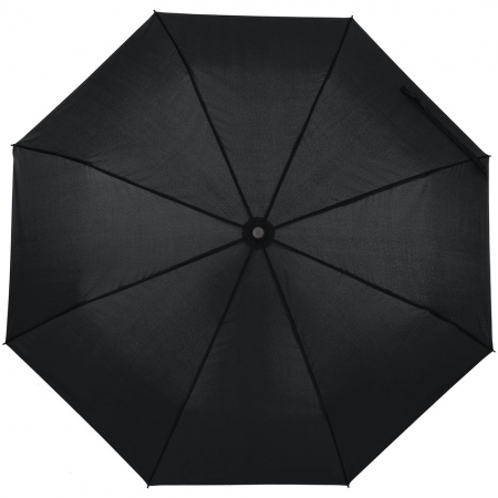 Зонт складной Monsoon, черный купить с нанесением логотипа оптом на заказ в интернет-магазине Санкт-Петербург