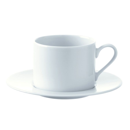 Набор чашек с блюдцем Dine, белый купить с нанесением логотипа оптом на заказ в интернет-магазине Санкт-Петербург