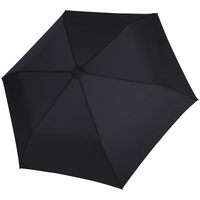 Зонт складной Zero Large, черный купить с нанесением логотипа оптом на заказ в интернет-магазине Санкт-Петербург