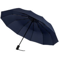Зонт складной Fiber Magic Major, темно-синий купить с нанесением логотипа оптом на заказ в интернет-магазине Санкт-Петербург