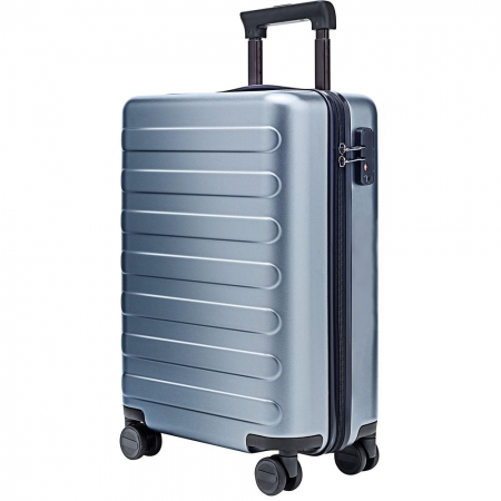 Чемодан Rhine Luggage, серо-голубой купить с нанесением логотипа оптом на заказ в интернет-магазине Санкт-Петербург
