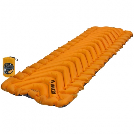 Надувной коврик Insulated Static V Lite, оранжевый купить с нанесением логотипа оптом на заказ в интернет-магазине Санкт-Петербург