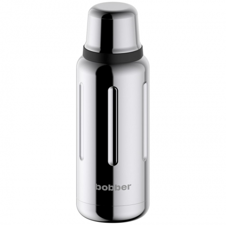 Термос Flask 1000, вакуумный, стальной зеркальный купить с нанесением логотипа оптом на заказ в интернет-магазине Санкт-Петербург