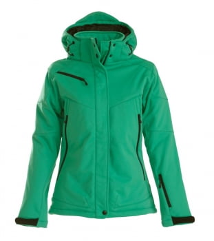 Куртка софтшелл женская Skeleton Lady, зеленая купить с нанесением логотипа оптом на заказ в интернет-магазине Санкт-Петербург