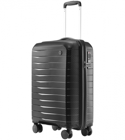 Чемодан Lightweight Luggage S, черный купить с нанесением логотипа оптом на заказ в интернет-магазине Санкт-Петербург