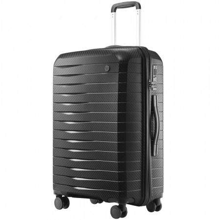 Чемодан Lightweight Luggage M, черный купить с нанесением логотипа оптом на заказ в интернет-магазине Санкт-Петербург