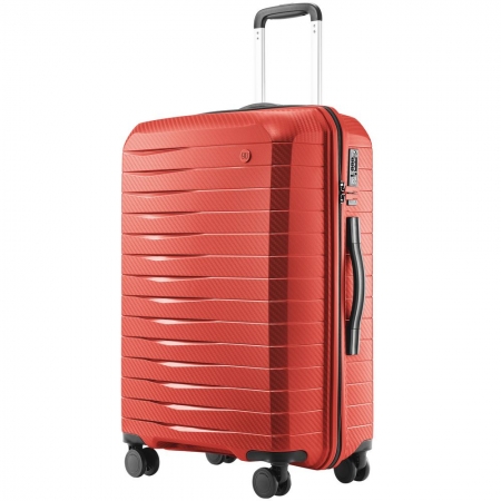 Чемодан Lightweight Luggage M, красный купить с нанесением логотипа оптом на заказ в интернет-магазине Санкт-Петербург