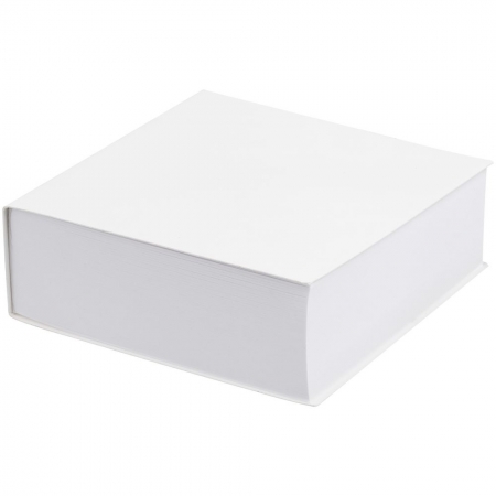 Блок для записей Cubie, 300 листов, белый купить с нанесением логотипа оптом на заказ в интернет-магазине Санкт-Петербург