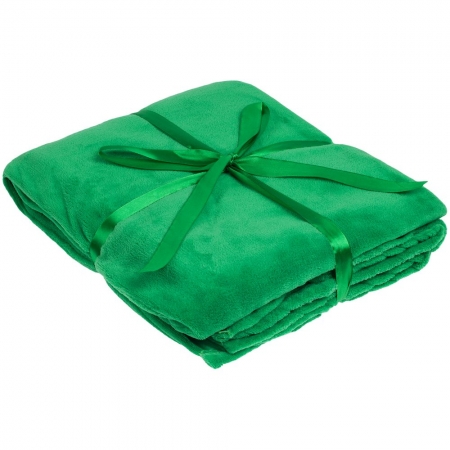Плед Plush, зеленый купить с нанесением логотипа оптом на заказ в интернет-магазине Санкт-Петербург