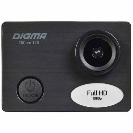 Экшн-камера Digma DiCam 170, черная купить с нанесением логотипа оптом на заказ в интернет-магазине Санкт-Петербург