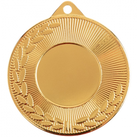 Медаль Regalia, малая, золотистая купить с нанесением логотипа оптом на заказ в интернет-магазине Санкт-Петербург