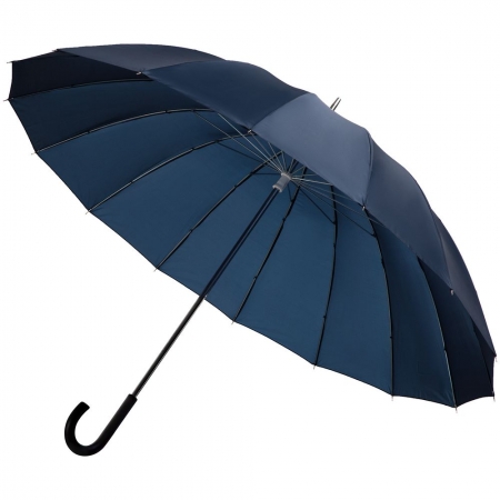 Зонт-трость Hit Golf, синий купить с нанесением логотипа оптом на заказ в интернет-магазине Санкт-Петербург