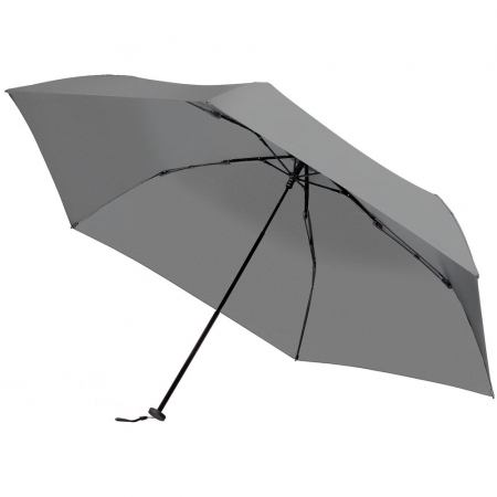 Зонт складной Luft Trek, серый купить с нанесением логотипа оптом на заказ в интернет-магазине Санкт-Петербург