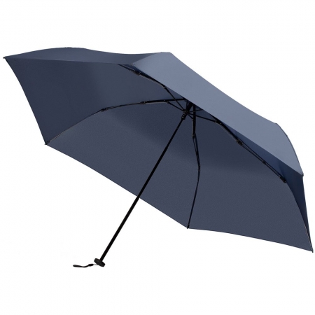 Зонт складной Luft Trek, темно-синий купить с нанесением логотипа оптом на заказ в интернет-магазине Санкт-Петербург