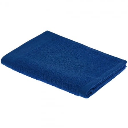 Полотенце Soft Me Light, малое, синее купить с нанесением логотипа оптом на заказ в интернет-магазине Санкт-Петербург
