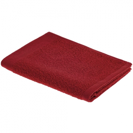 Полотенце Soft Me Light ver.2, малое, красное купить с нанесением логотипа оптом на заказ в интернет-магазине Санкт-Петербург