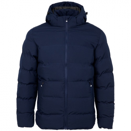 Куртка с подогревом Thermalli Everest, синяя купить с нанесением логотипа оптом на заказ в интернет-магазине Санкт-Петербург