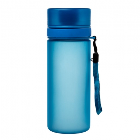 Бутылка для воды Simple, синяя купить с нанесением логотипа оптом на заказ в интернет-магазине Санкт-Петербург
