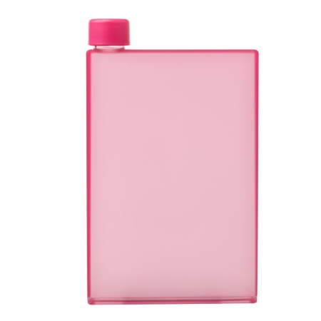 Бутылка-фляга Square, розовая купить с нанесением логотипа оптом на заказ в интернет-магазине Санкт-Петербург