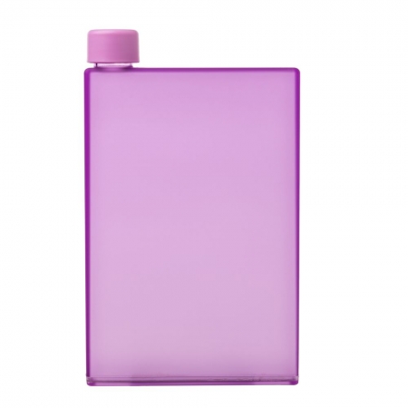 Бутылка-фляга Square, фиолетовая купить с нанесением логотипа оптом на заказ в интернет-магазине Санкт-Петербург