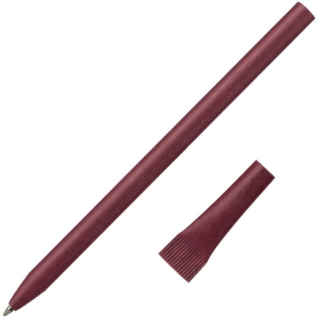 Ручка шариковая Carton Plus, бордовая купить с нанесением логотипа оптом на заказ в интернет-магазине Санкт-Петербург