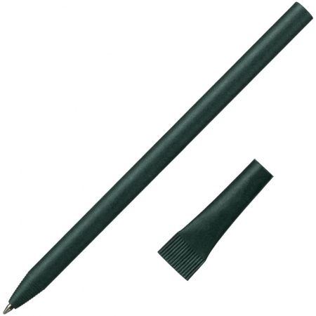 Ручка шариковая Carton Plus, зеленая купить с нанесением логотипа оптом на заказ в интернет-магазине Санкт-Петербург