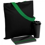 Набор Velours Bag, черный с зеленым