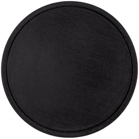Лейбл из ПВХ Dzeta Round, M черный купить с нанесением логотипа оптом на заказ в интернет-магазине Санкт-Петербург