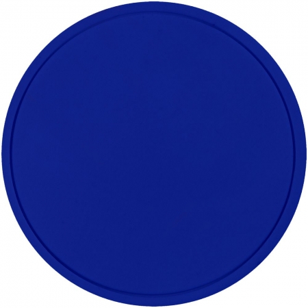 Лейбл из ПВХ Dzeta Round, M, синий купить с нанесением логотипа оптом на заказ в интернет-магазине Санкт-Петербург