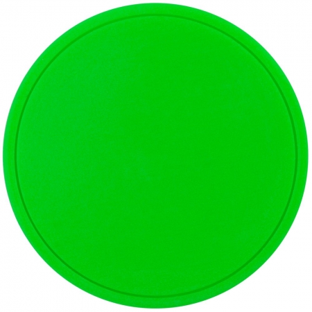 Лейбл из ПВХ Dzeta Round, M, зеленый неон купить с нанесением логотипа оптом на заказ в интернет-магазине Санкт-Петербург